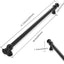 10 Tiradores Cocina 8" Negro Mate Sólidos Resistentes
