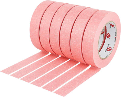 Cinta pintores rosa 0.94pulg x 55yardas paquete 6