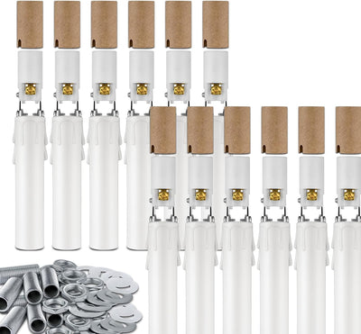 Candelabro E12 enchufe cerámica ajustable 12uds