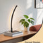 Lámpara mesa LED curvada aluminio hierro 3 temperaturas