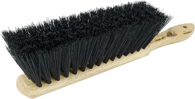 Plumero 8pulg relleno poliestireno negro 12pzas