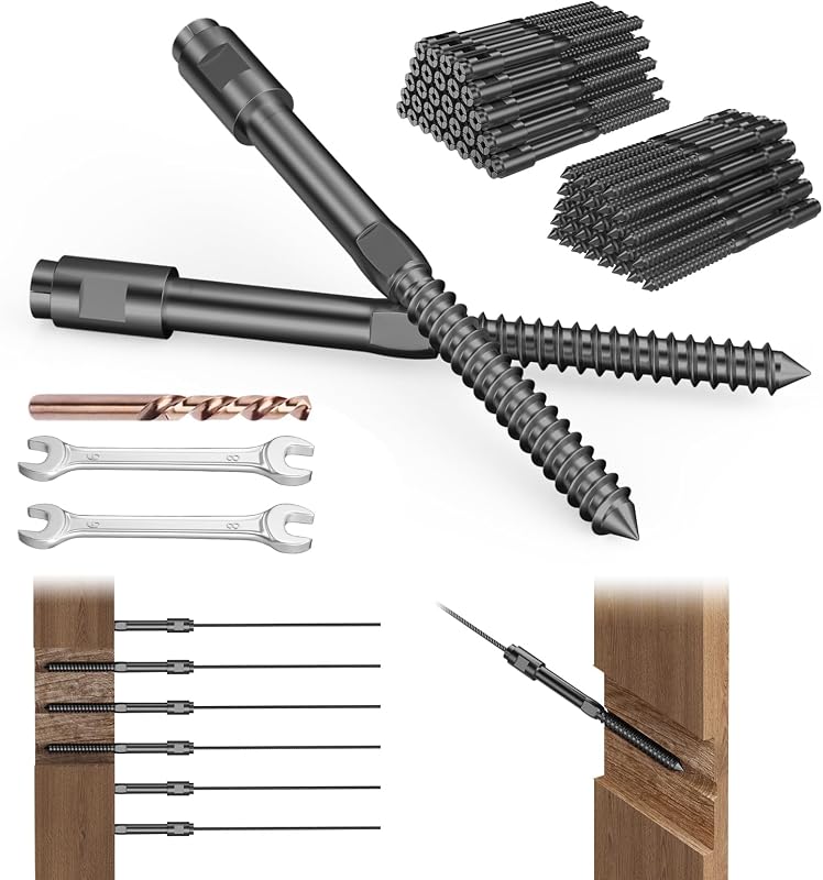 Kit 60 Tornillos Retardo Negro 1/8pulg Acero Inox T316