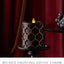 Pilar velas cera real 3.5x4.5pulg con luz LED