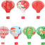 Faroles papel colgantes Navidad 12pulg reutilizables juego 7