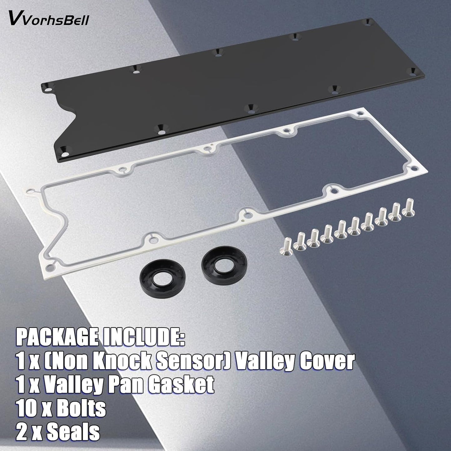 Placa bandeja valle sellos LS Gen 3 cubierta motor negro