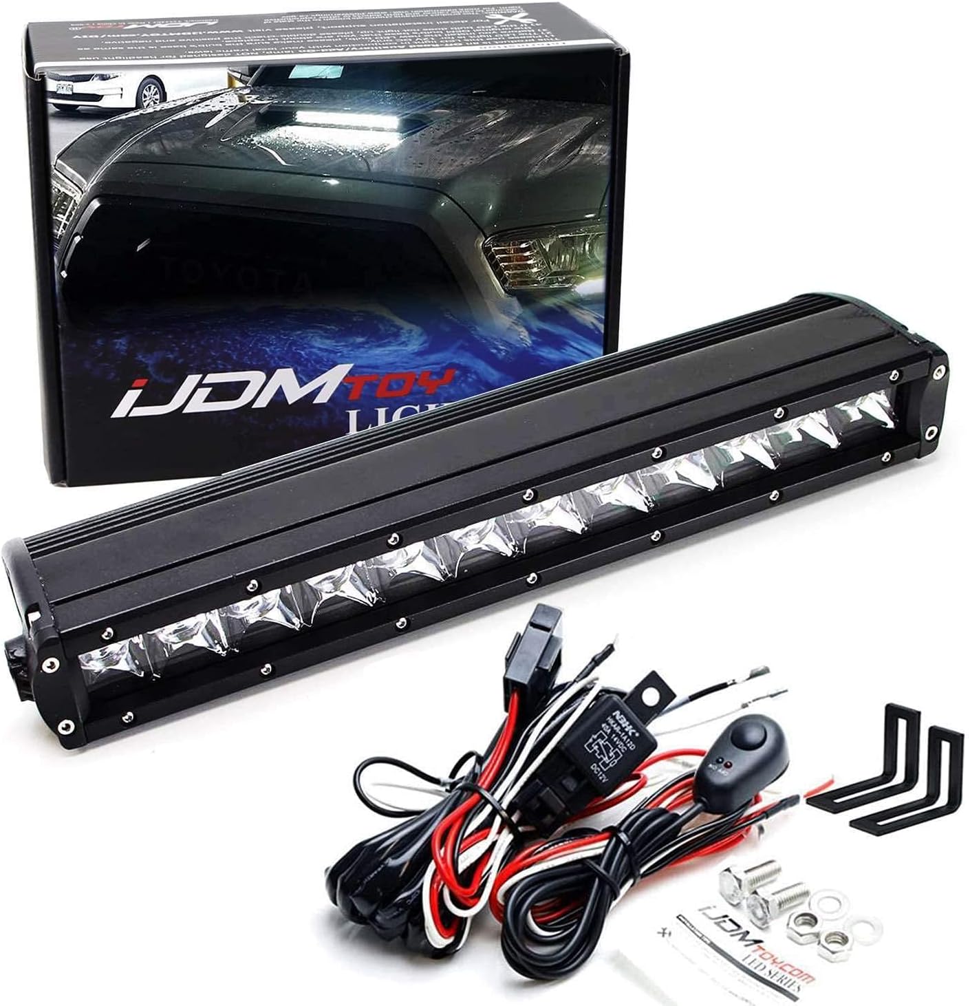 Barra luz scoop Toyota Tacoma 16+ 60W LED con soportes