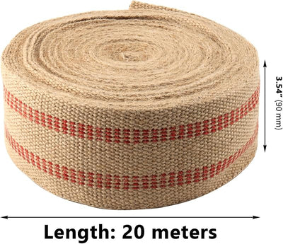 Cinta yute 22yd 3.5pulg para tapicería muebles exterior