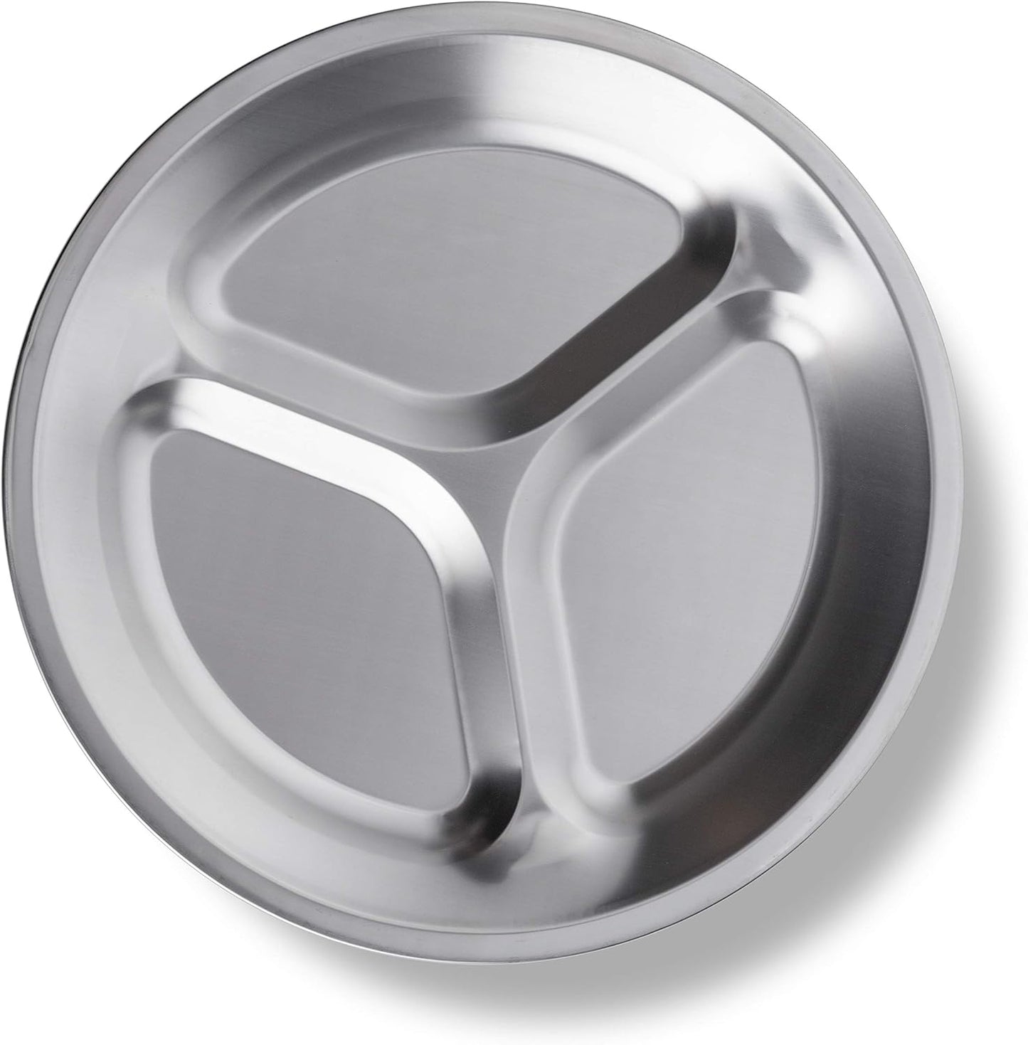 Set 4 platos acero inox sin BPA con bolsa viaje