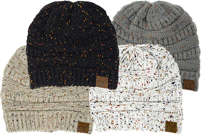 Gorros de punto confeti gruesos suaves unisex
