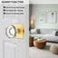 4 Pomas Puerta Ficticios Cristal Dorado Interior Pasillo