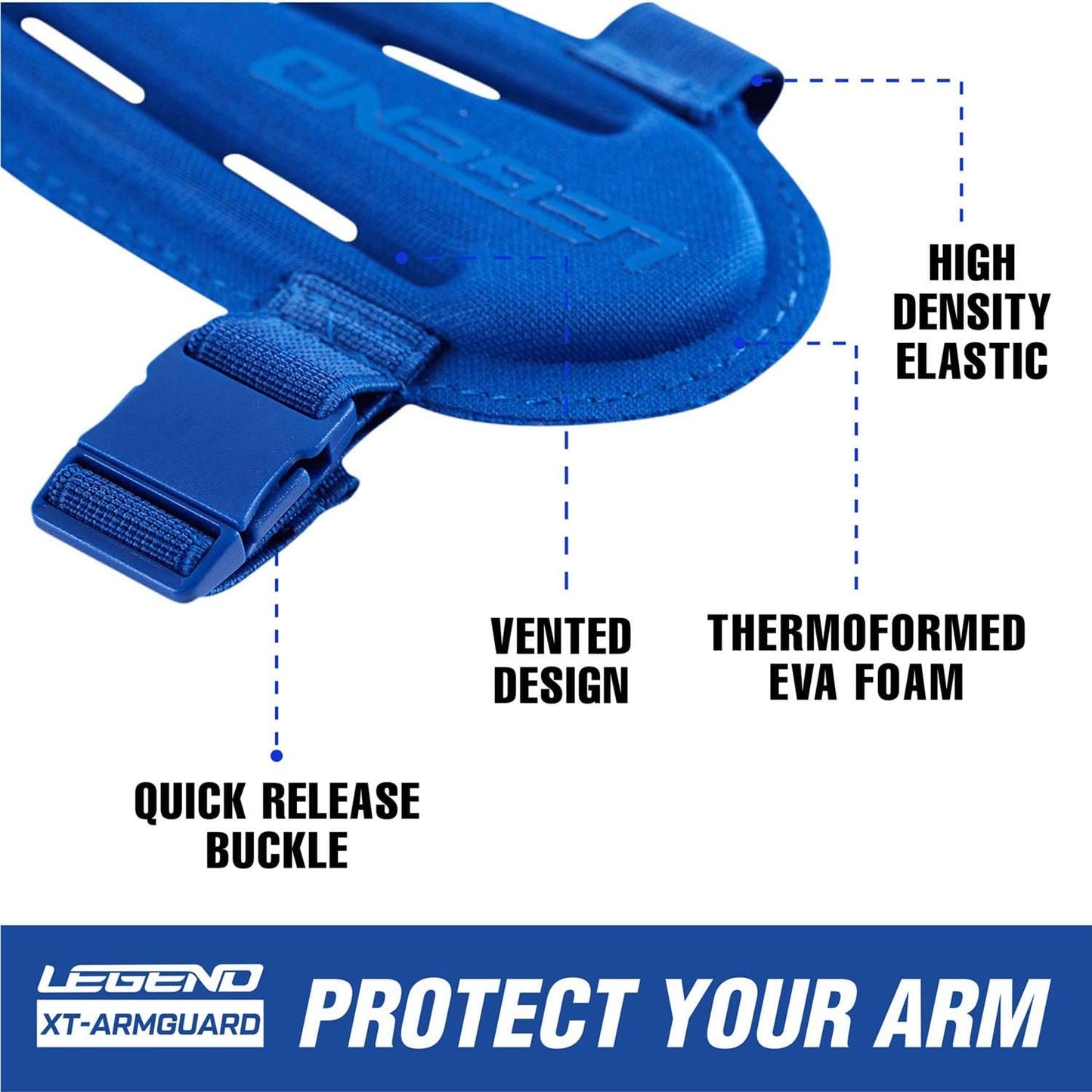 Protector brazo tiro arco espuma EVA ventilado ajustable