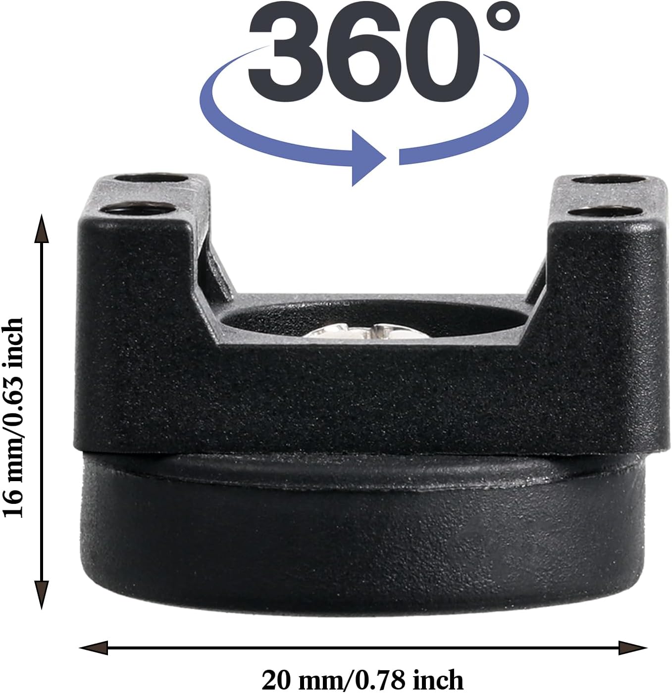 60 Pzas Base Magnética para Sujetacables Negro