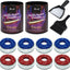 Set discos tejo arena 2.125pulg con latas cera cepillo