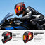 Casco integral motocicleta unisex aprobado DOT WS-609