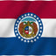 Bandera Missouri 3x5ft poliéster color vivo doble costura