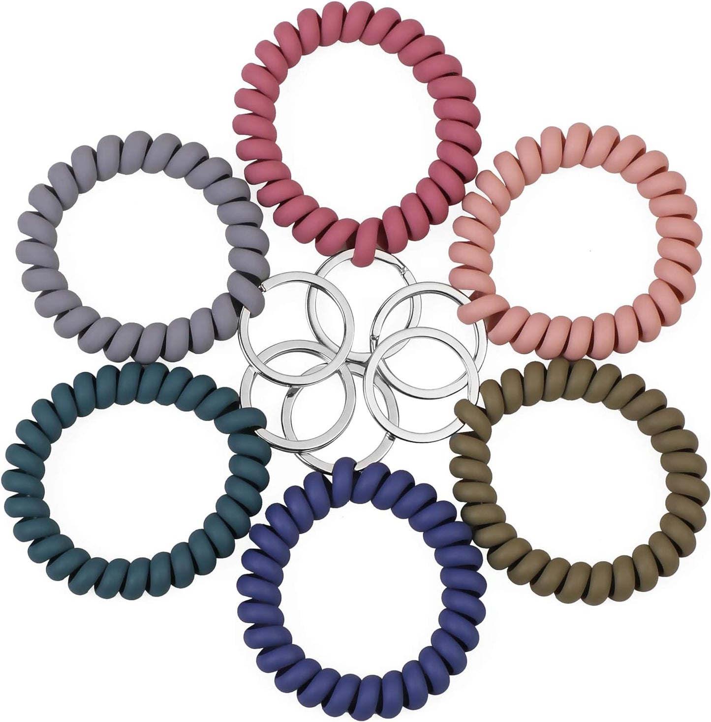 6 Pzas Llavero Pulsera Elástica para Sauna Gimnasio