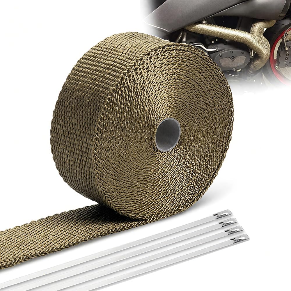 Rollo escudo térmico titanio 2x50' para moto y auto