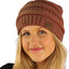 Gorro tejido cable grueso estirable invierno otoño