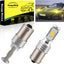 2 Bombillas LED BA15S Amarillas 3000K para Luces Señal RV
