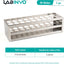 Estante tubo 30 agujeros 3x10 para tubos 18mm acero inox