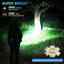 Linterna LED recargable con luz lateral y pantalla digital