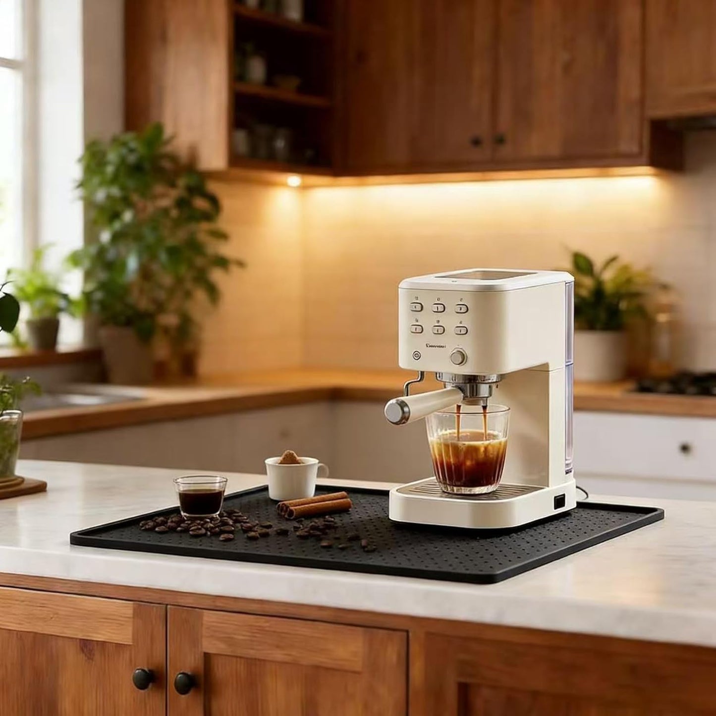 Tapete silicona cafetera 10x14pulg impermeable antiderrap
