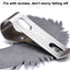 Clip visera ángel guardia auto acero inox cruz negro