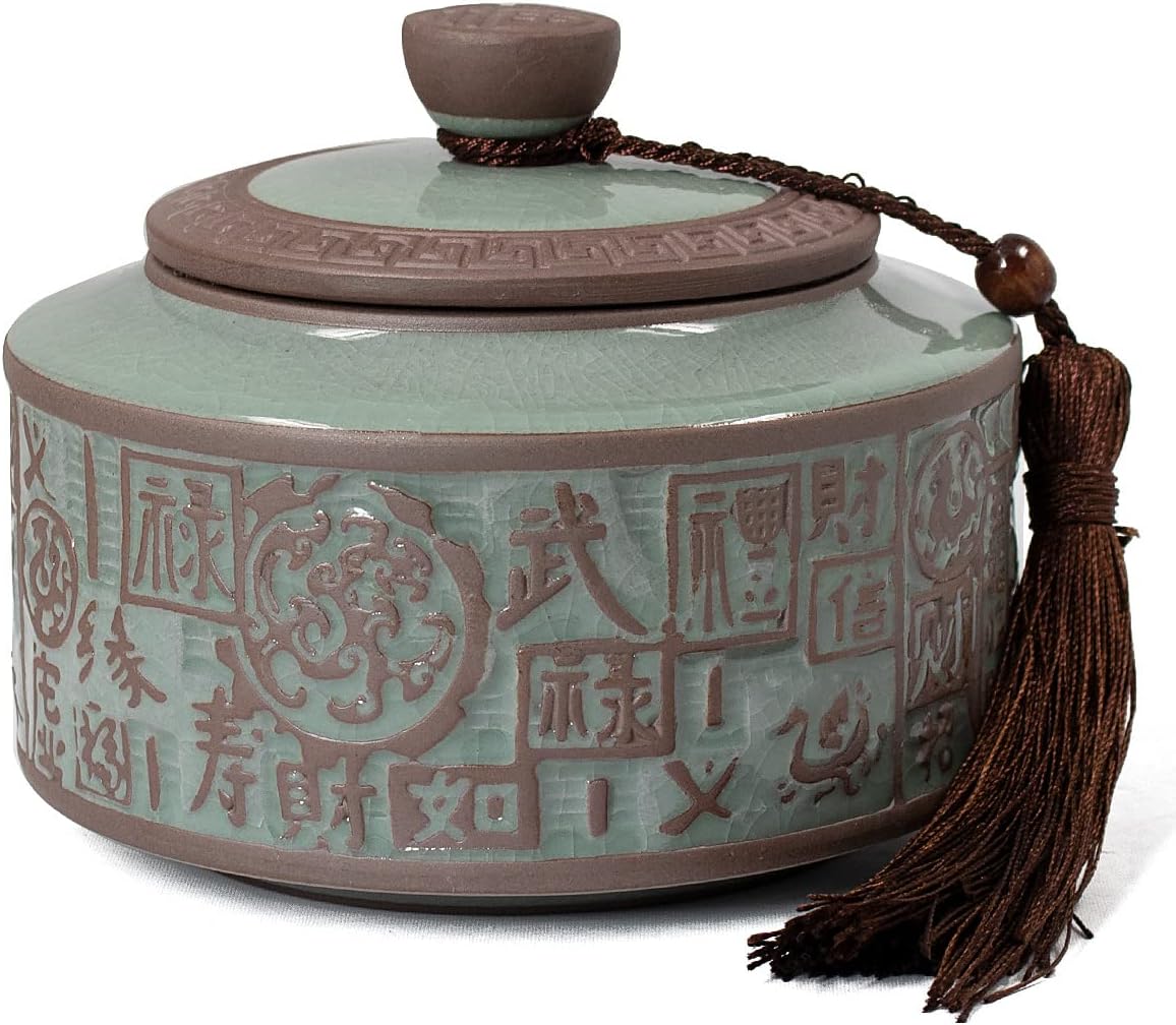 Recipiente té porcelana hermético 600ml Five Blessings