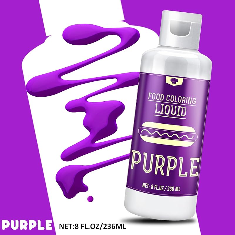 Colorante alimentario líquido morado 8.1oz