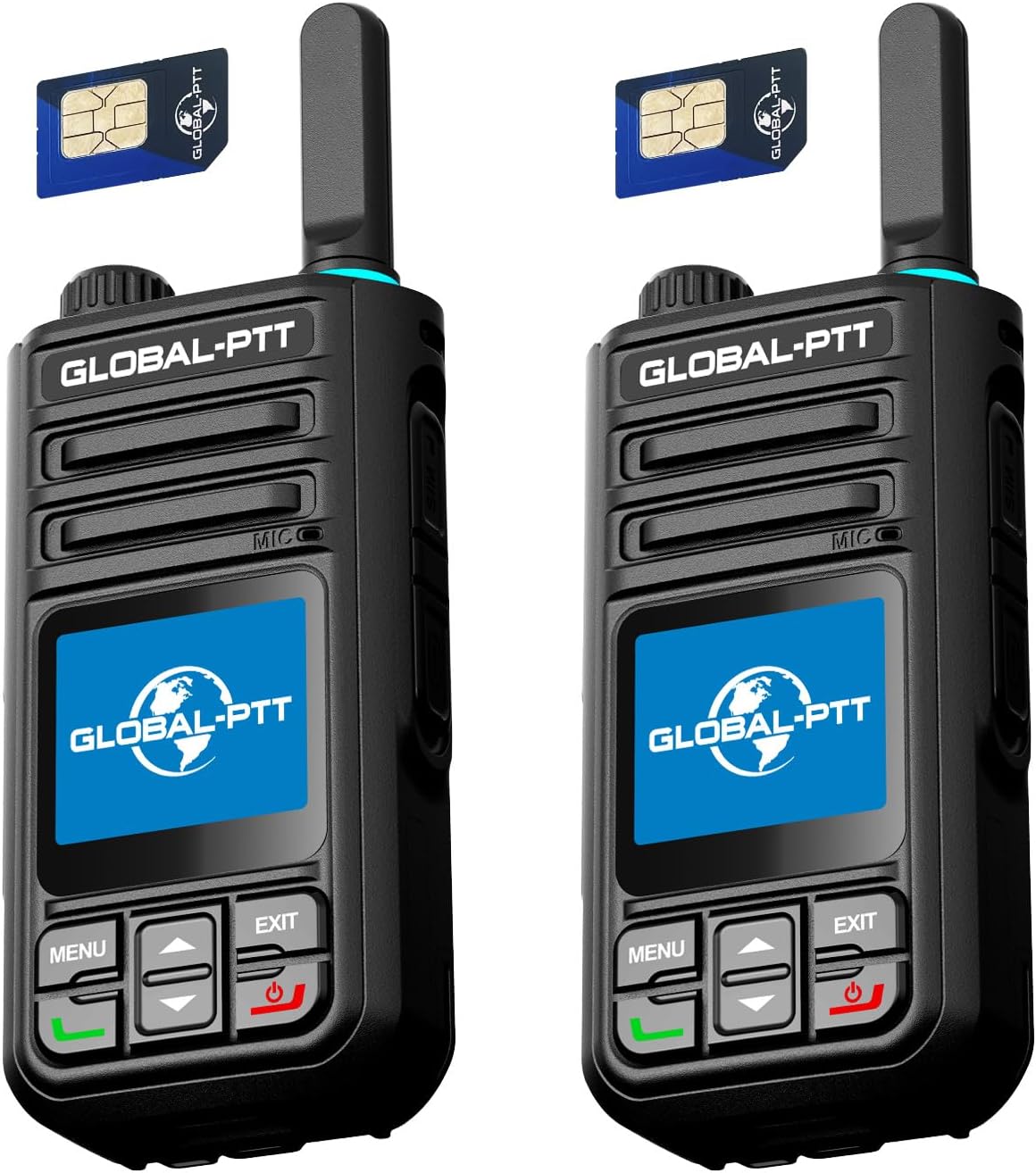 Walkie Talkie GPS Pack 2 con Pantalla Digital y SIM Anual