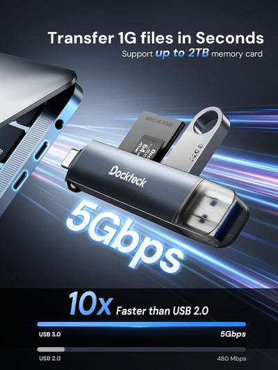 Lector tarjetas SD/TF USB3.0 3 ranuras UHS-I