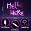 Letrero neón Hello There 13.78x10.63 rosado regulable