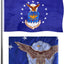 Bandera Fuerza Aérea EE.UU. 3x5" doble cara resistente