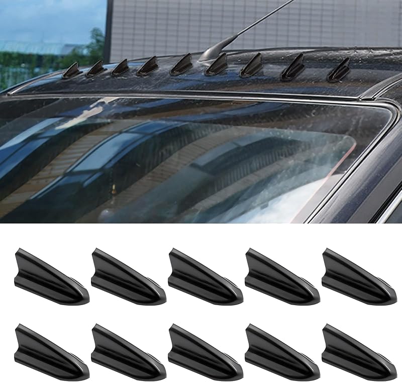 10 Antenas Aleta Tiburón Aerodinámicas para Auto