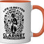 Taza Cerámica para Clarinete Juez Naranja/Blanco