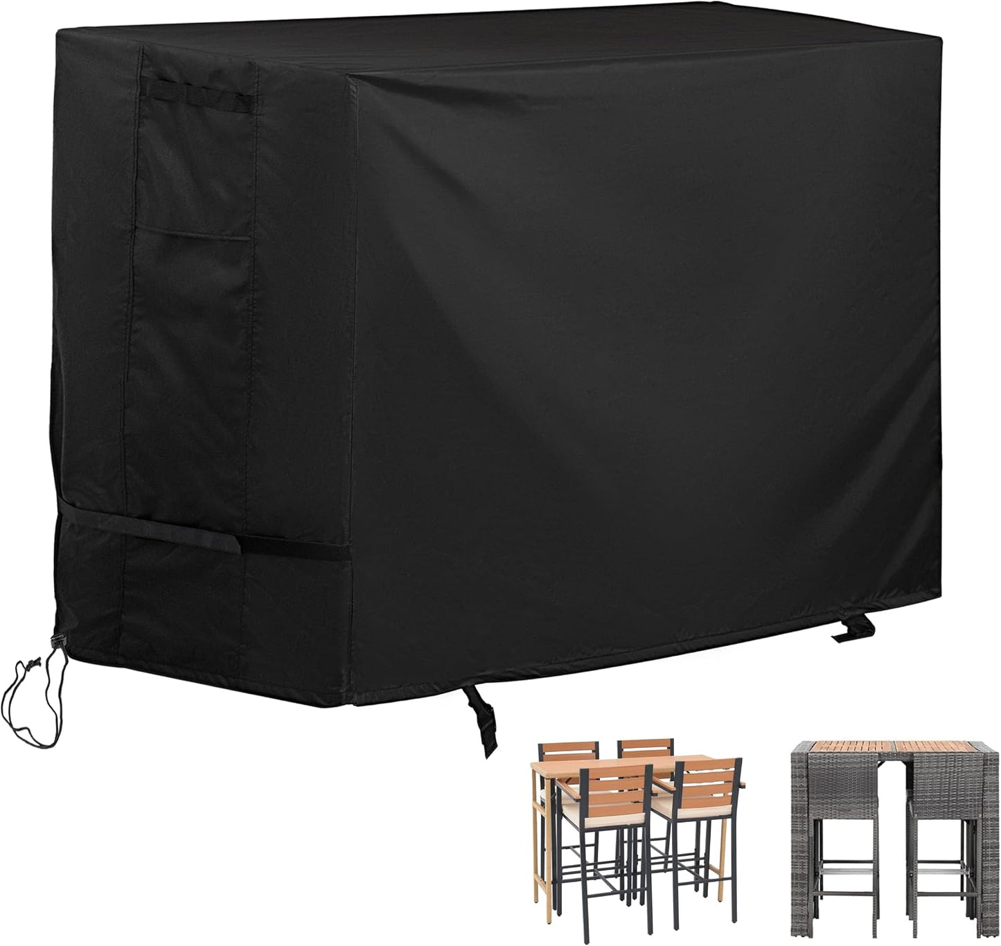 Set 5 pzas mesa y sillas mimbre para patio 4 personas