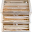 Caja organizadora collares terciopelo acrílico transparente