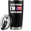 Vaso térmico acero inox con popote y tapa 20oz negro