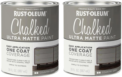 Pintura ultra mate todo en uno gris campestre 30oz pack 2