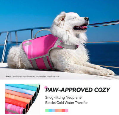 Chaleco salvavidas neopreno perro xs rosa