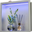 Nicho ducha LED acero inox 12x12 pulg luz RGB impermeable