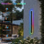 Luces pared exterior LED RGB 48" regulable set 2