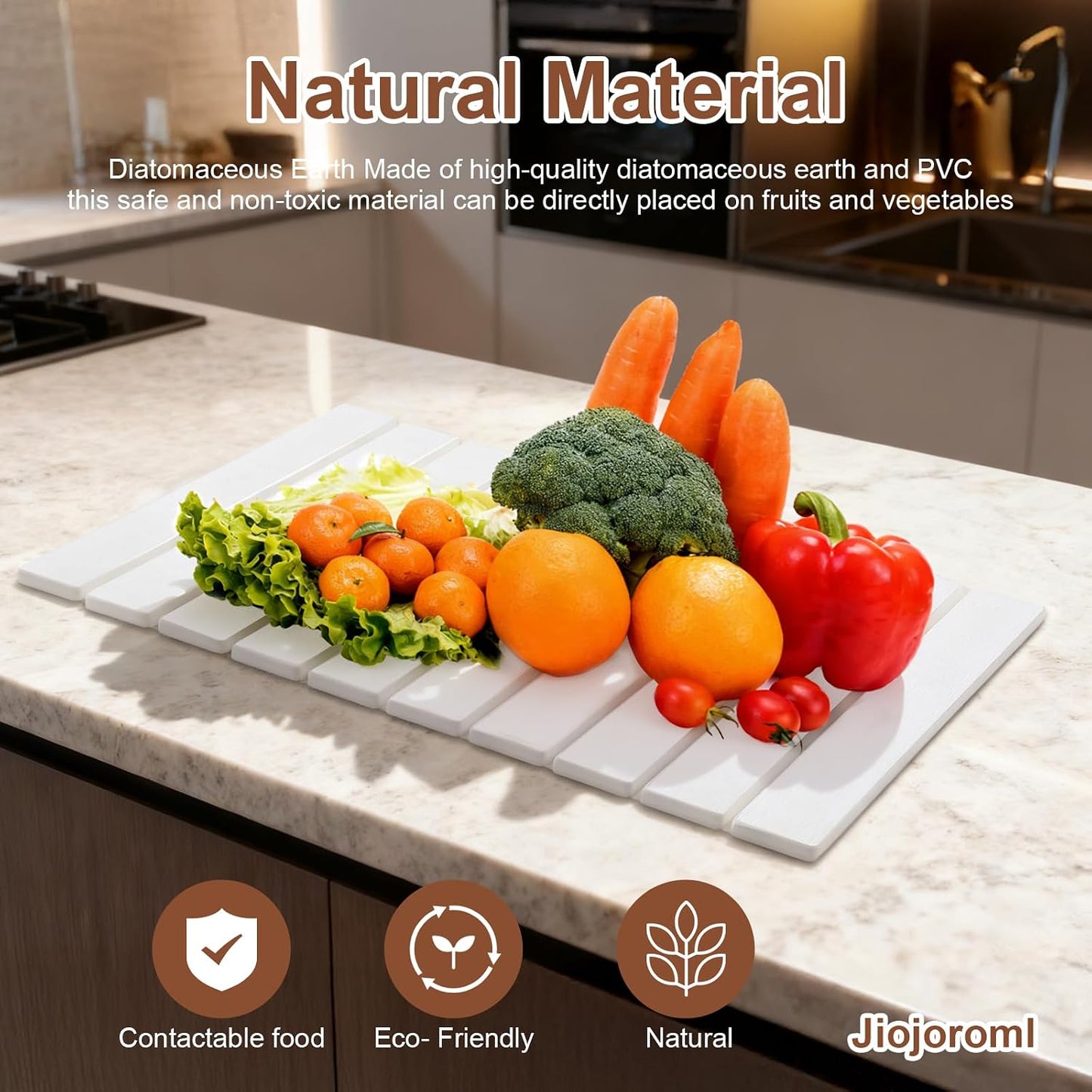 Tapete secado platos piedra plegable antideslizante cocina