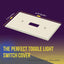Placa pared interruptor luz 1-Gang 4.5x2.76 Policarbonato