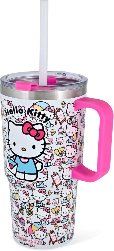 Vaso térmico acero inox con pajita para niños unisex
