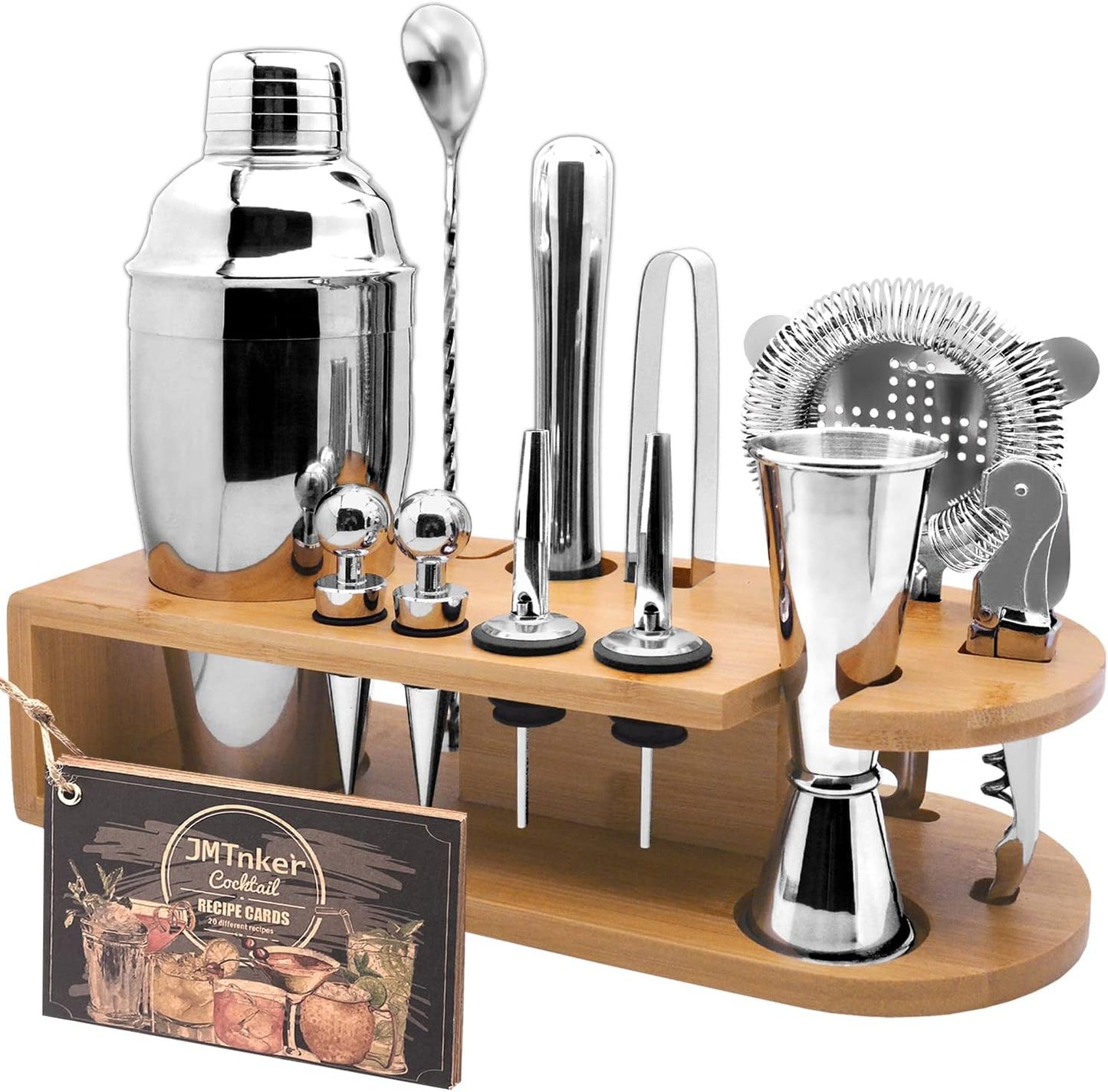 Juego coctelera soporte herramientas bar hogar