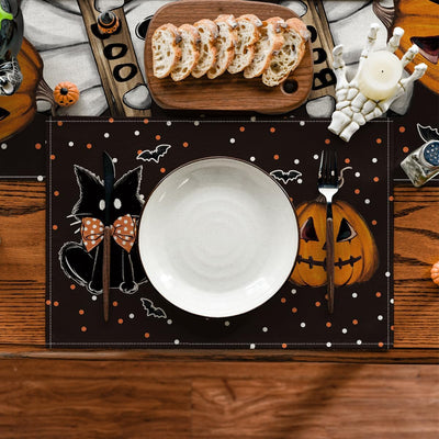 Set 6 Manteles Halloween 12x18pulg Fantasma Calabaza