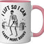 Taza Cerámica para Libros Rosa/Blanco