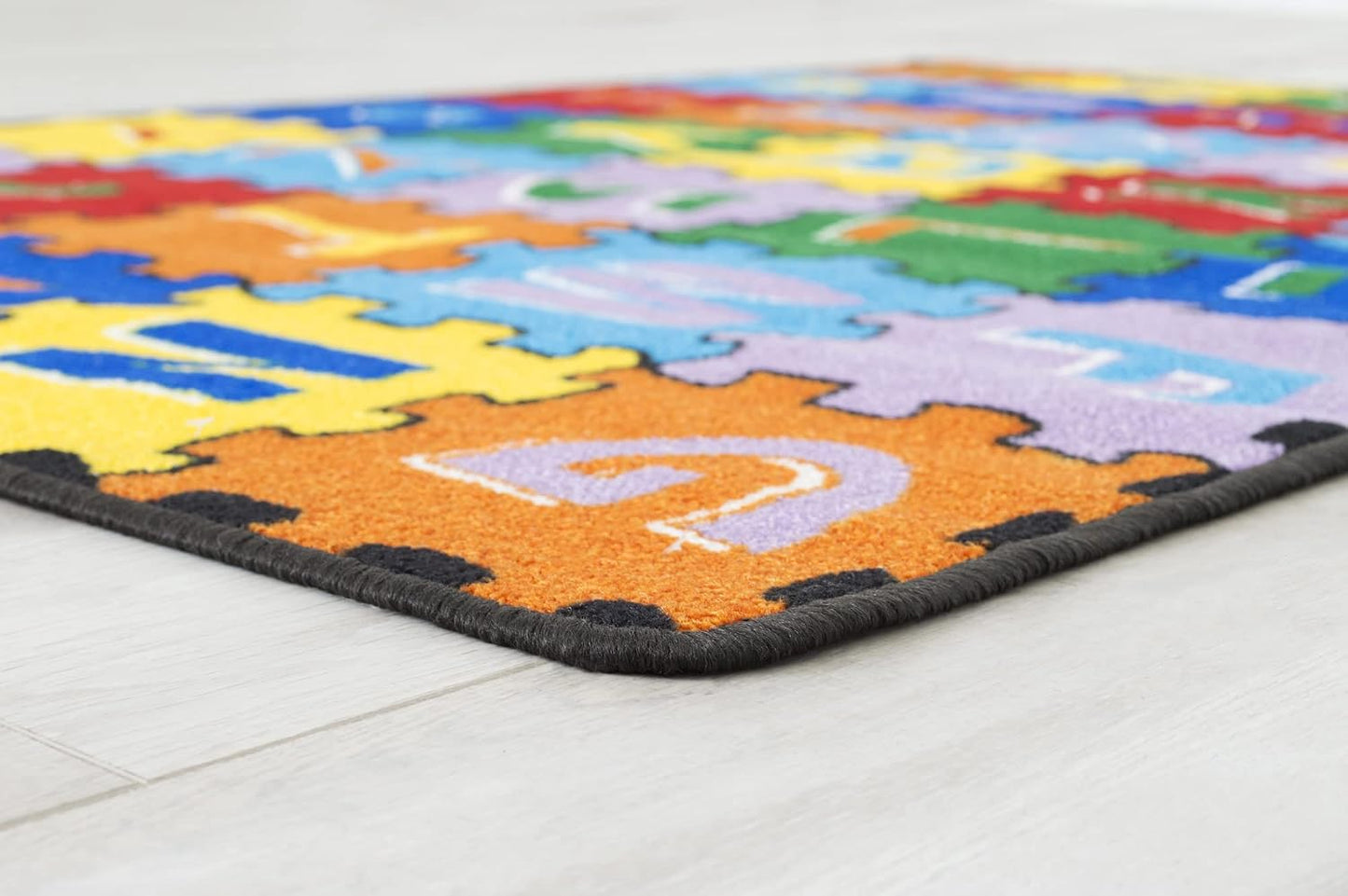 Alfombra niños rompecabezas alfabeto 5x7ft