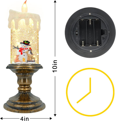 Velas LED sin llama con temporizador para Navidad